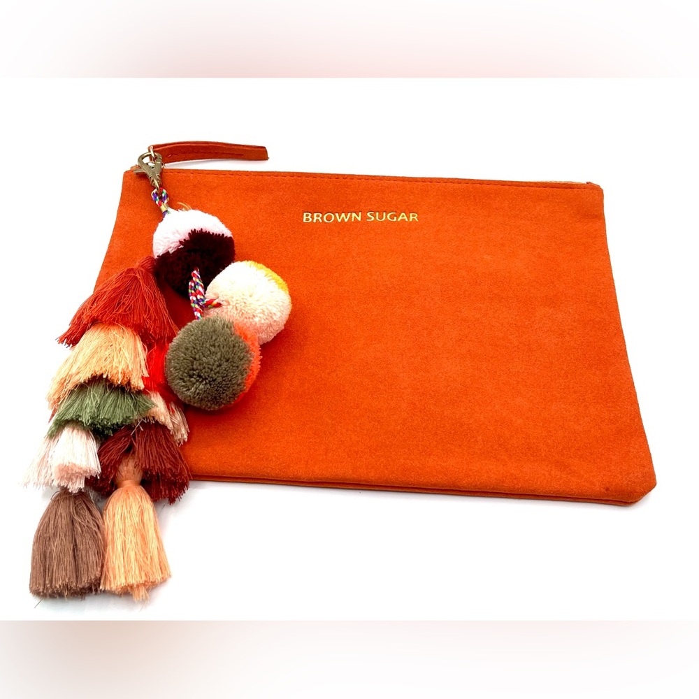 Orange Clutch with Tassel